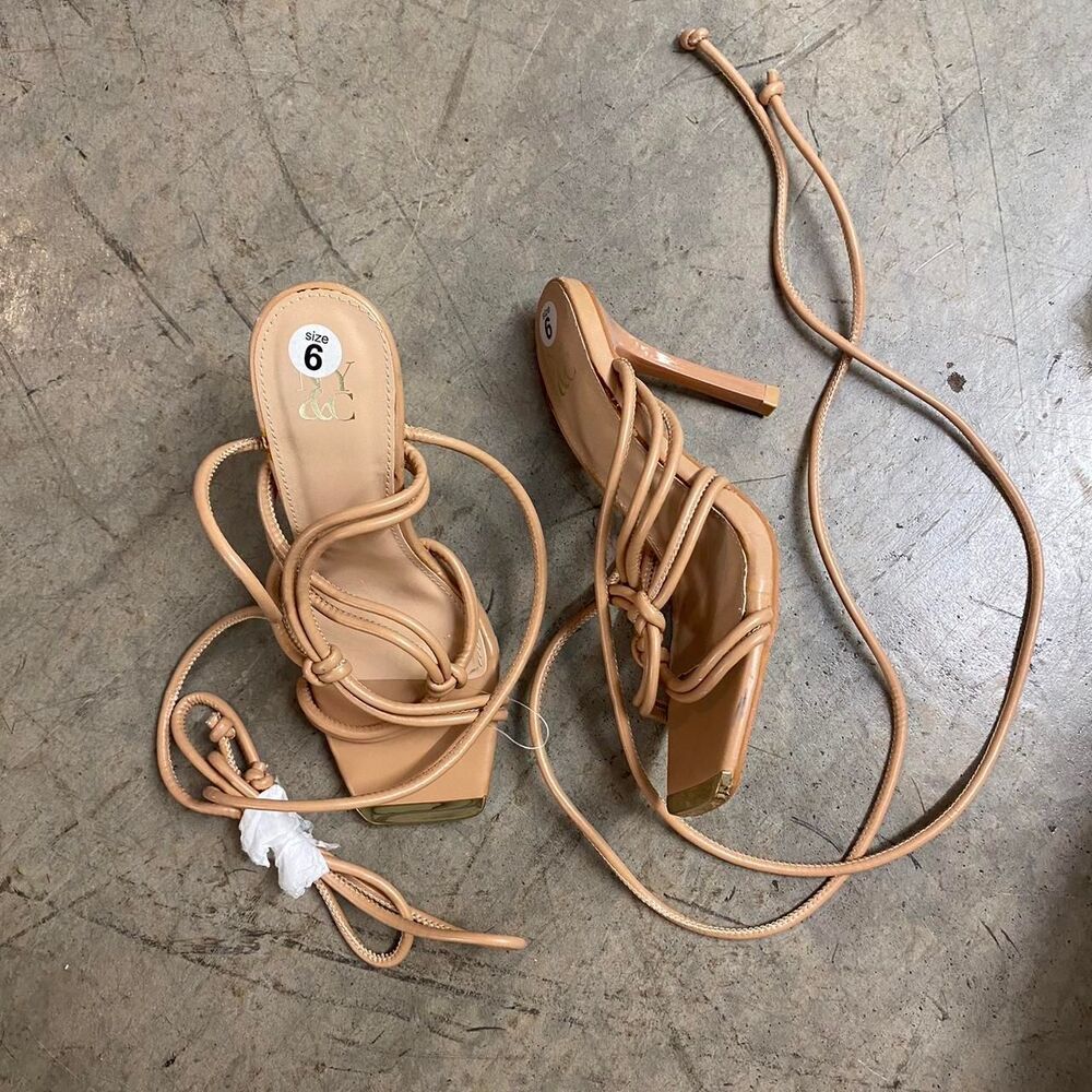 New York and Company Women's Nude Heels- 6